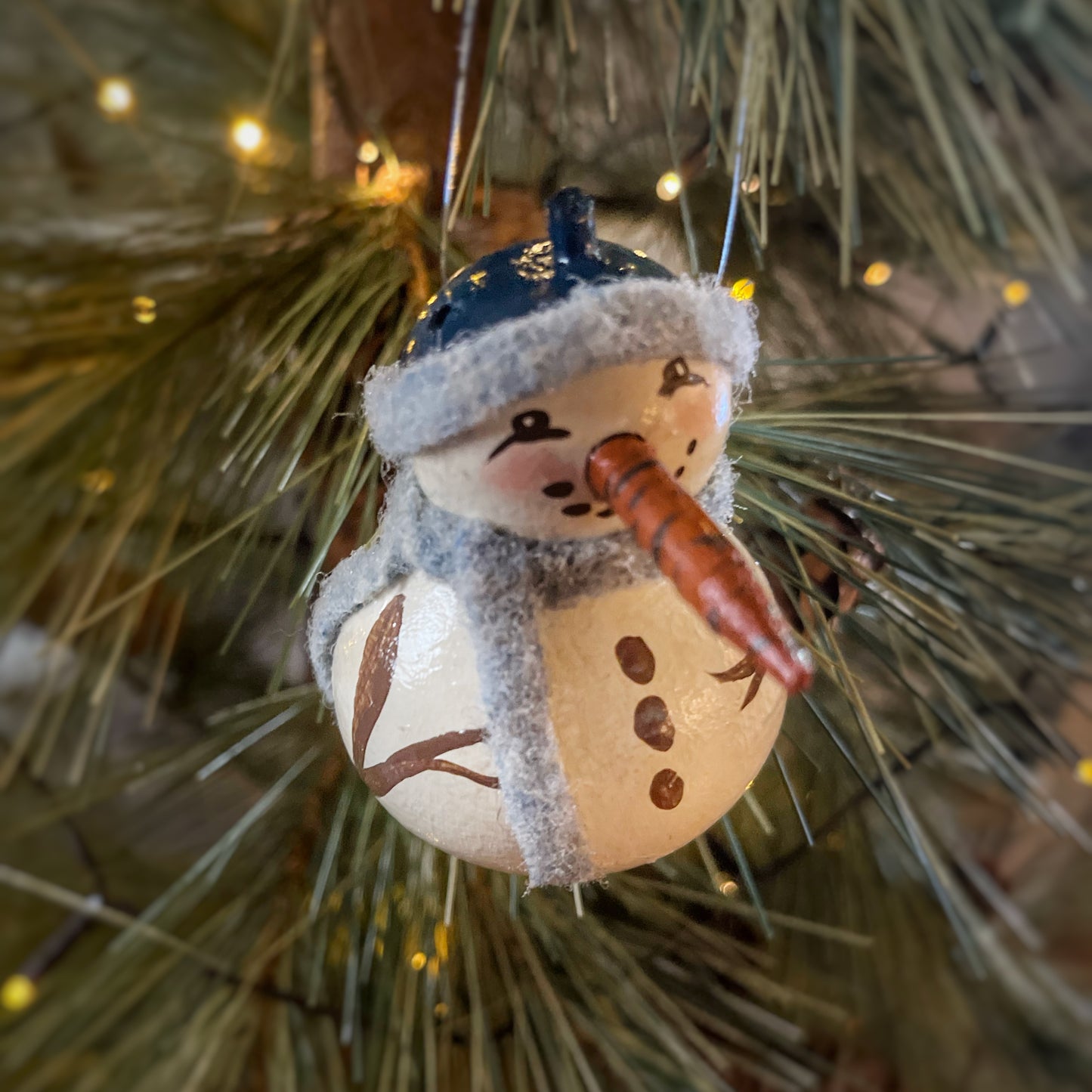 Soggy Bottom Snowman Ornament (Med. 4" Box)
