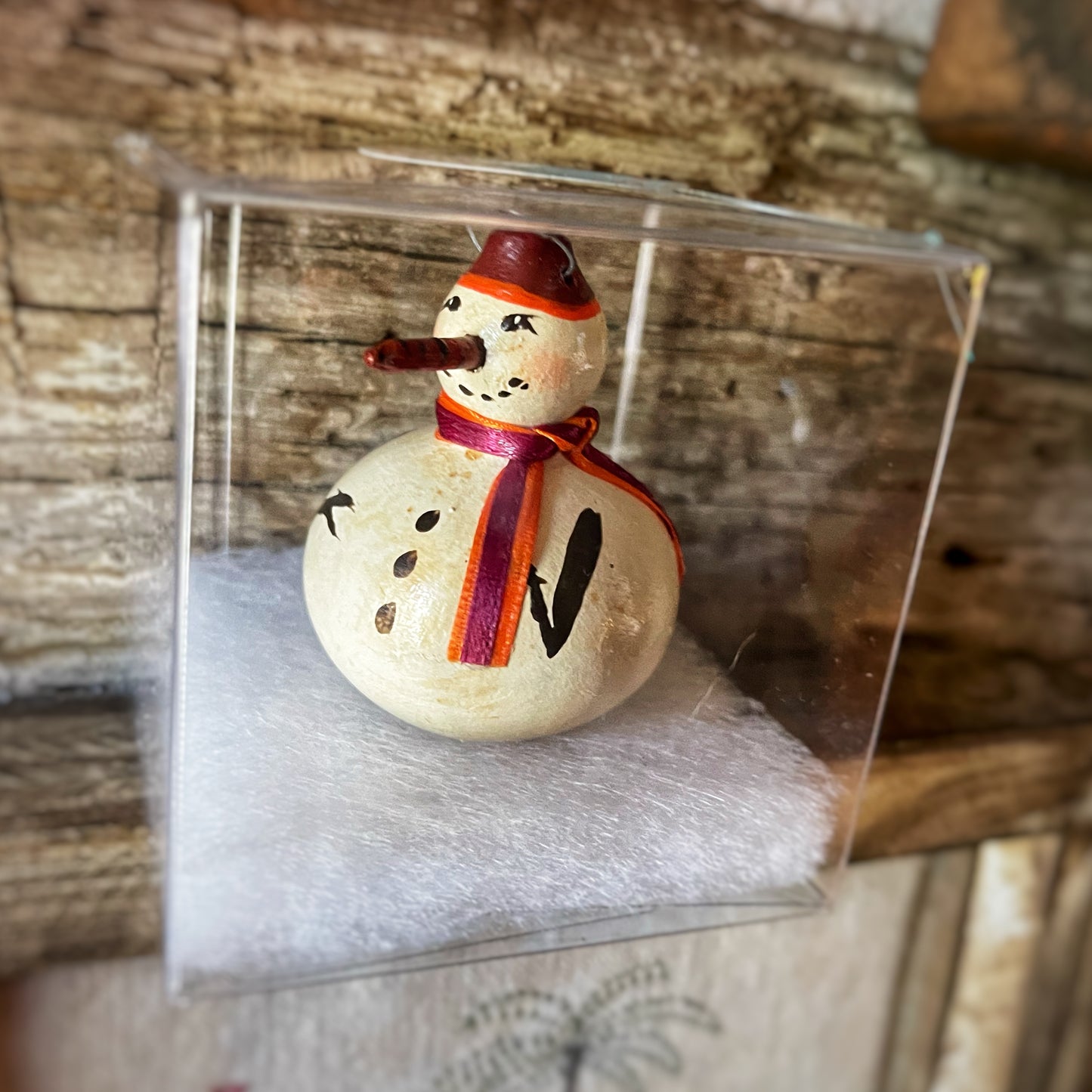 Soggy Bottom Snowman Ornament (Small 3" Box)