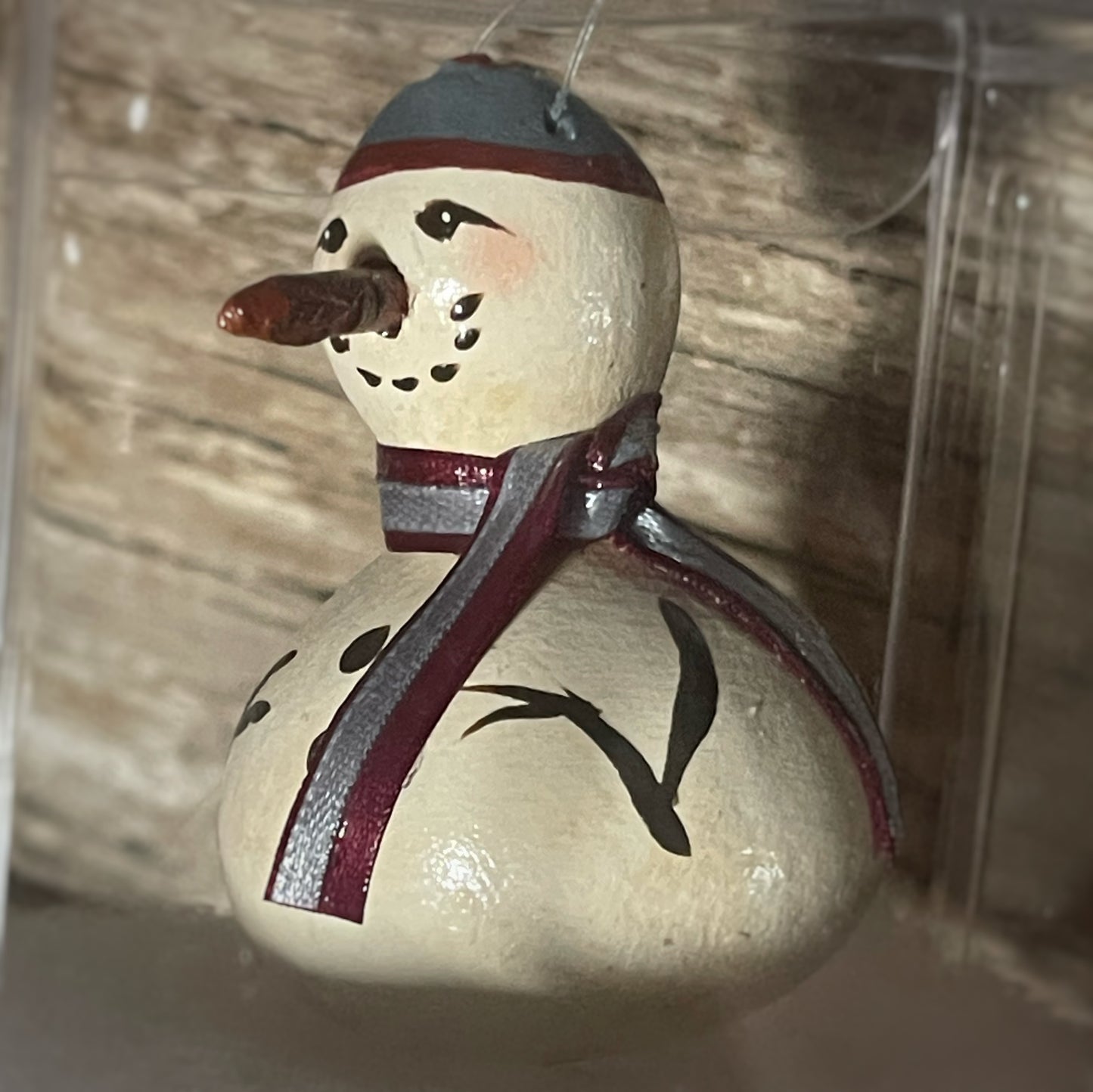 Soggy Bottom Snowman Ornament (Small 3" Box)