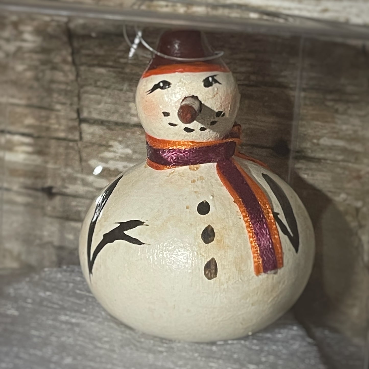 Soggy Bottom Snowman Ornament (Small 3" Box)